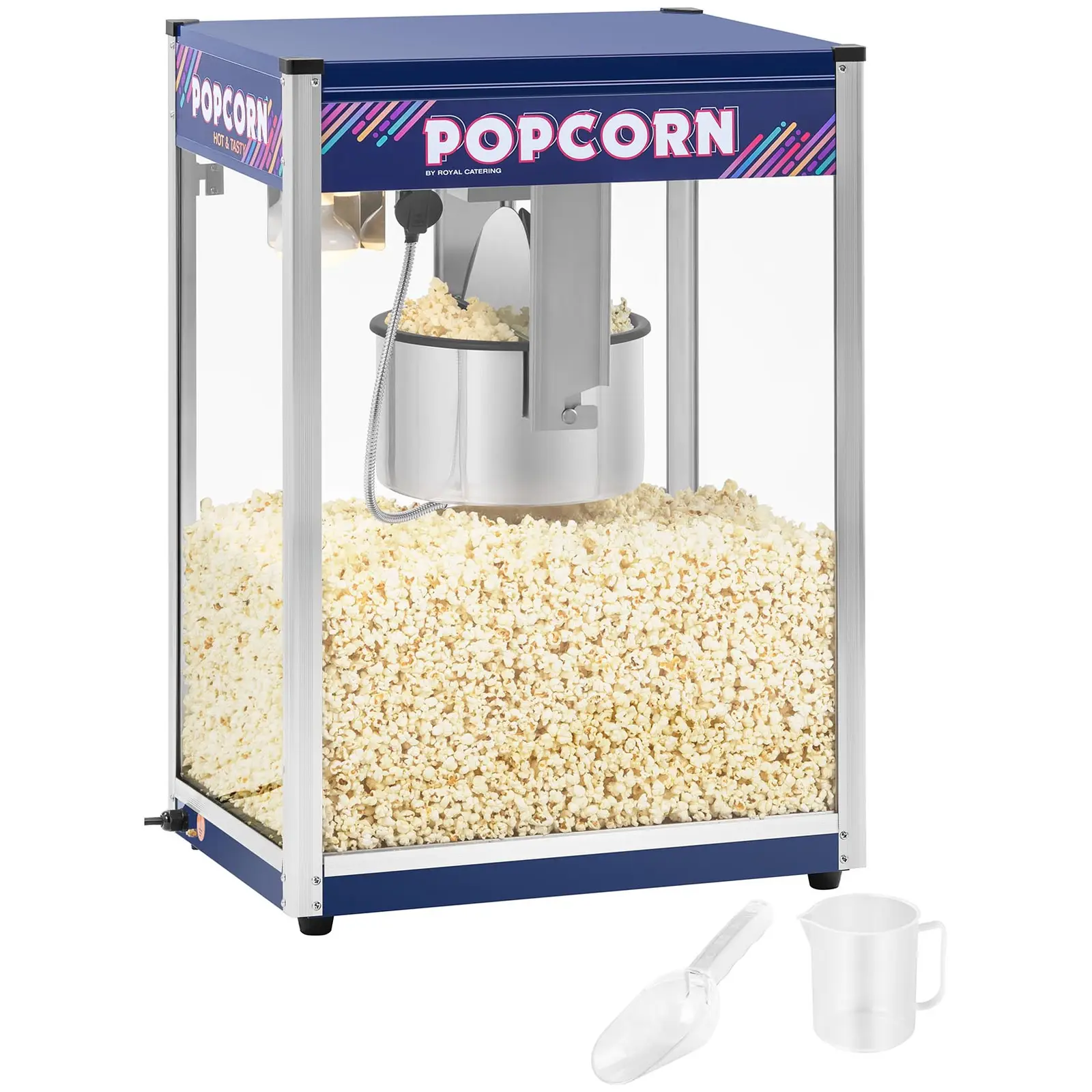 Popcorn-kone, sininen - 16 oz - XXL