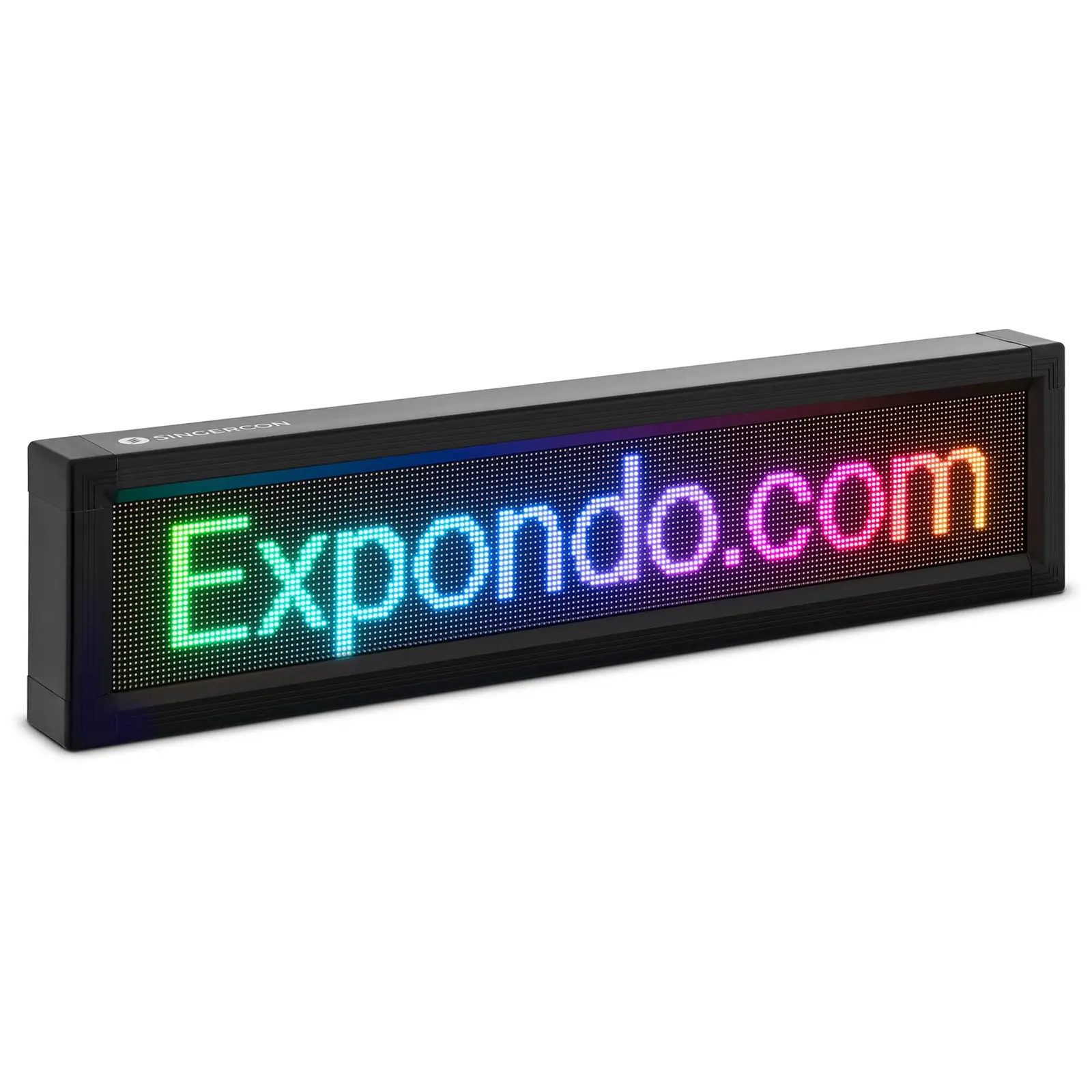LED-mainostaulu - 192 x 32 värillinen LED -valo - 67 x 19 cm - iOS- & Android-ohjattavissa