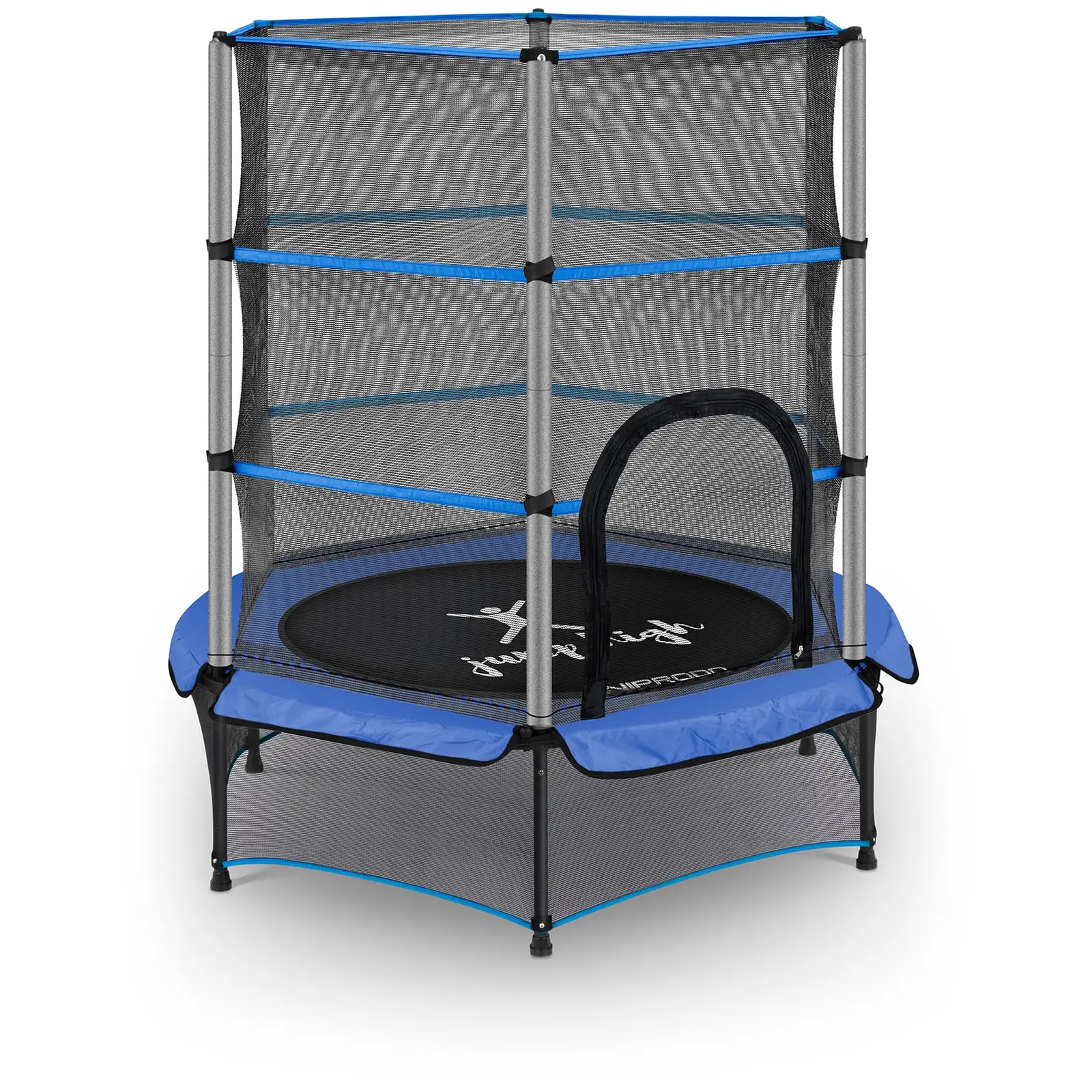 Lasten trampoliini - turvaverkolla - 140 cm - 80 kg - sininen