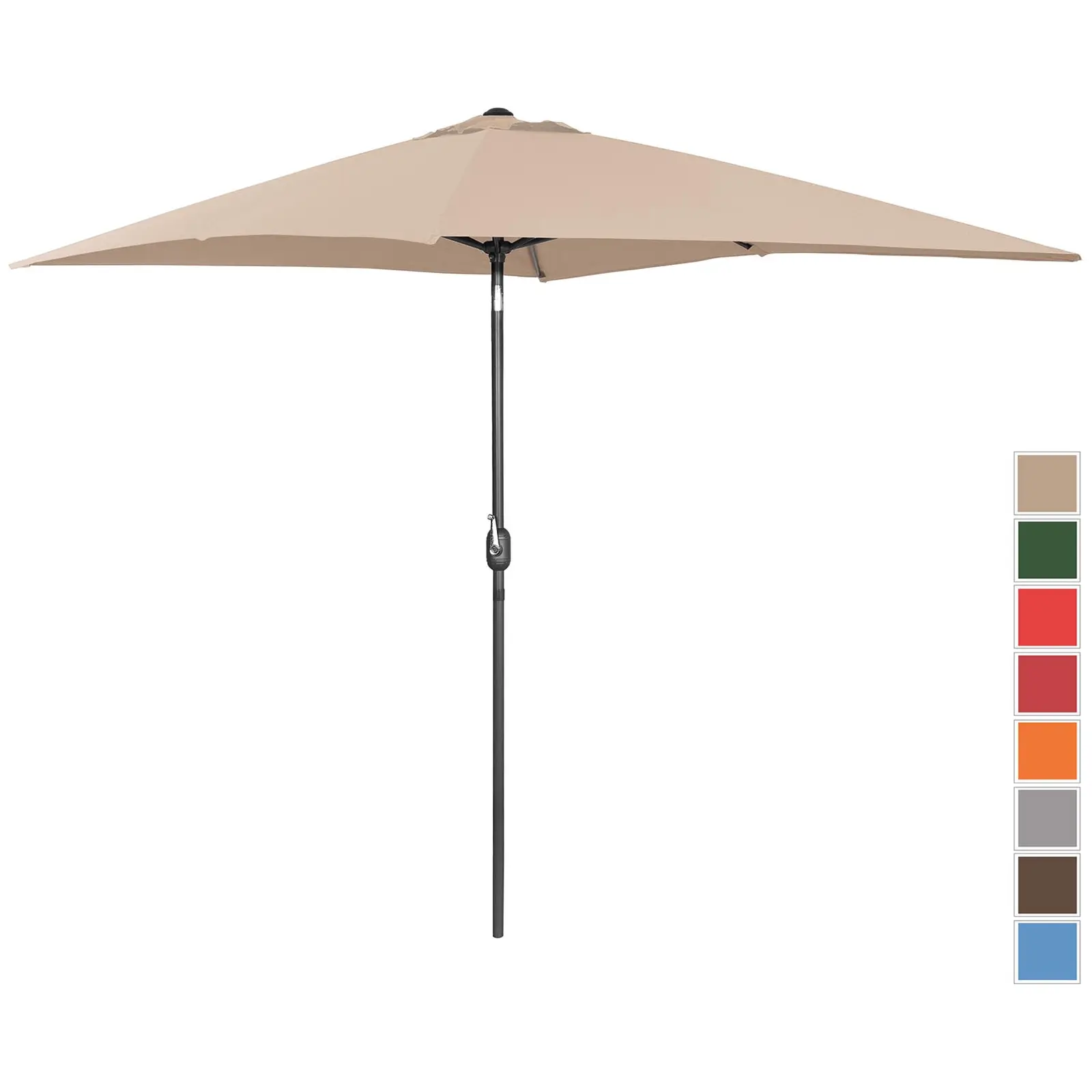 Aurinkovarjo suuri - kermanvärinen - suorakulmainen - 200 x 300 cm - kallistettava