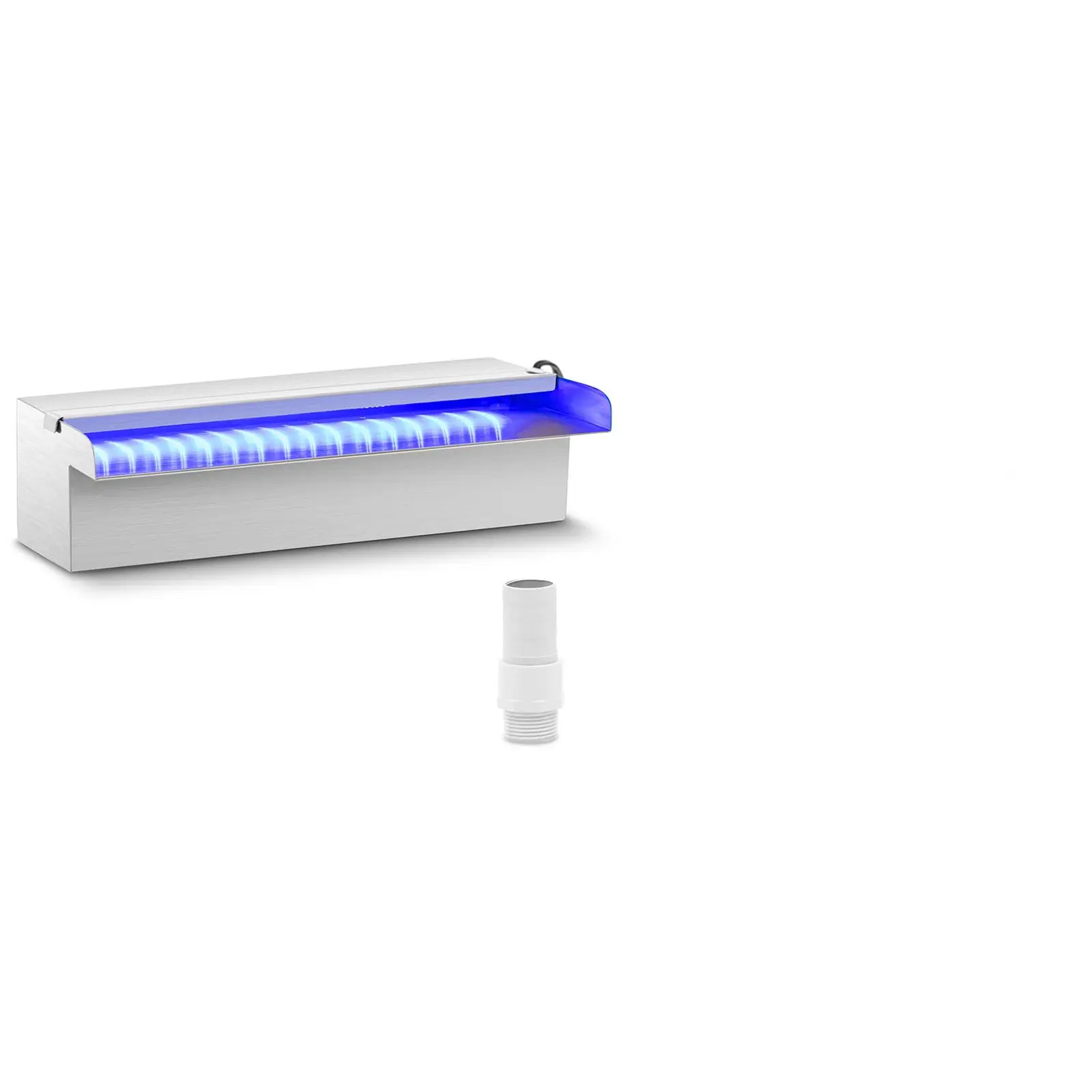 Vesiputoussuihku - 30 cm - LED-valaistus - sininen/valkoinen - avoin vesisuihku